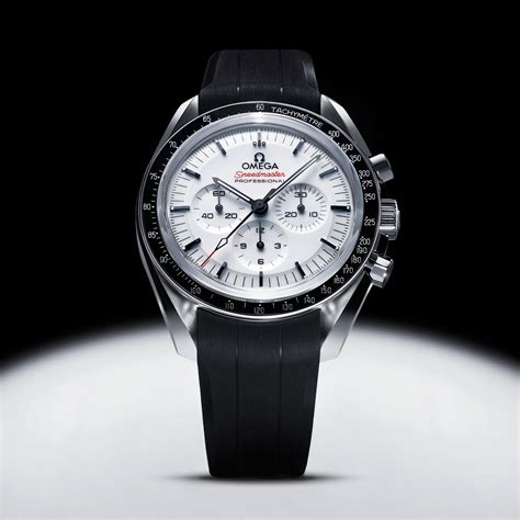 omega speedmaster 38 white dial|omega speedmaster white side.